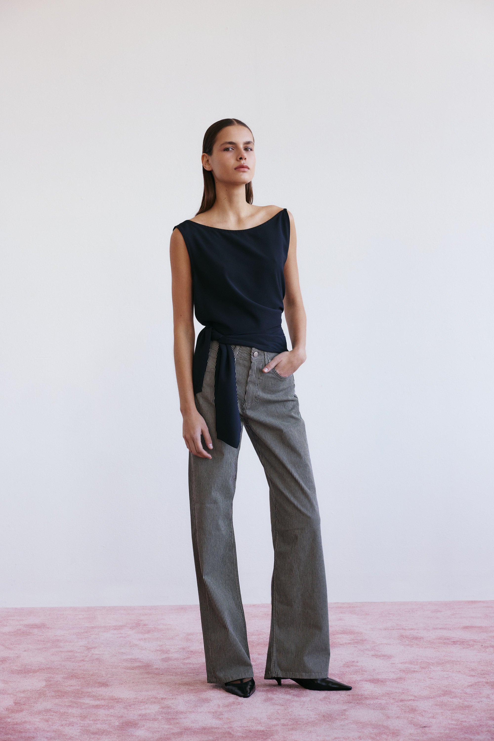 LUNE ÇİZGİLİ DENİM