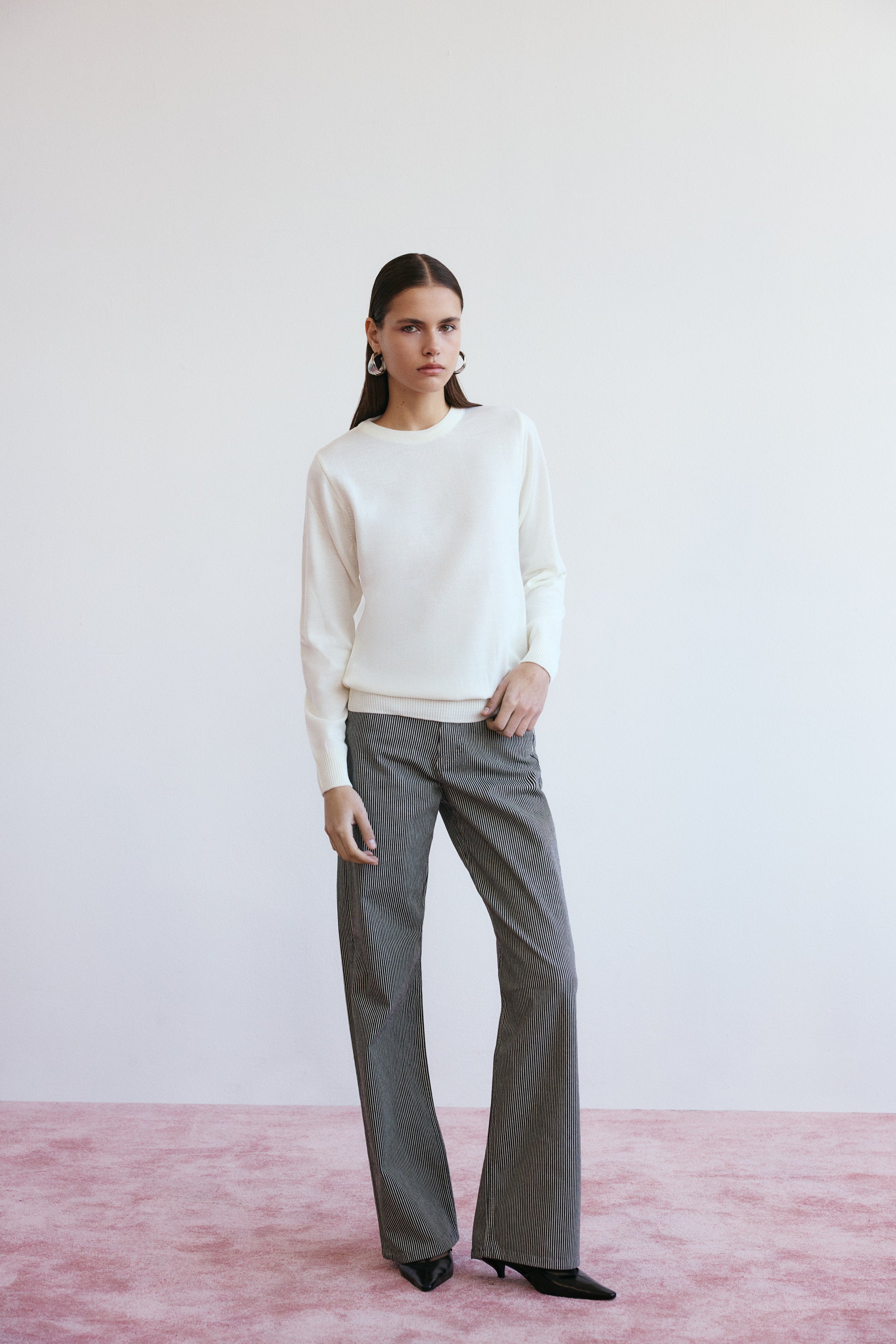 LUNE ÇİZGİLİ DENİM